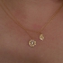 Golden Eye -  Halskette mit bunten Zirkonia Steinen
